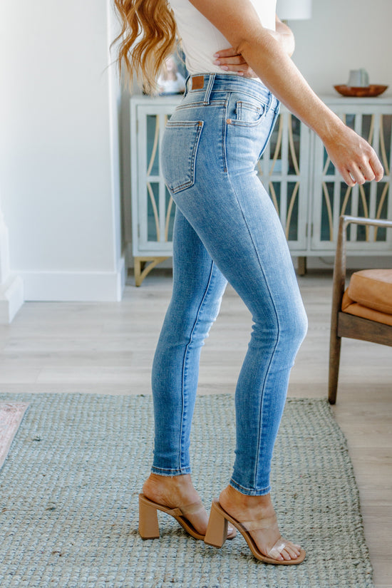 Catherine Mid Rise Vintage Skinny Jeans - Judy Blue