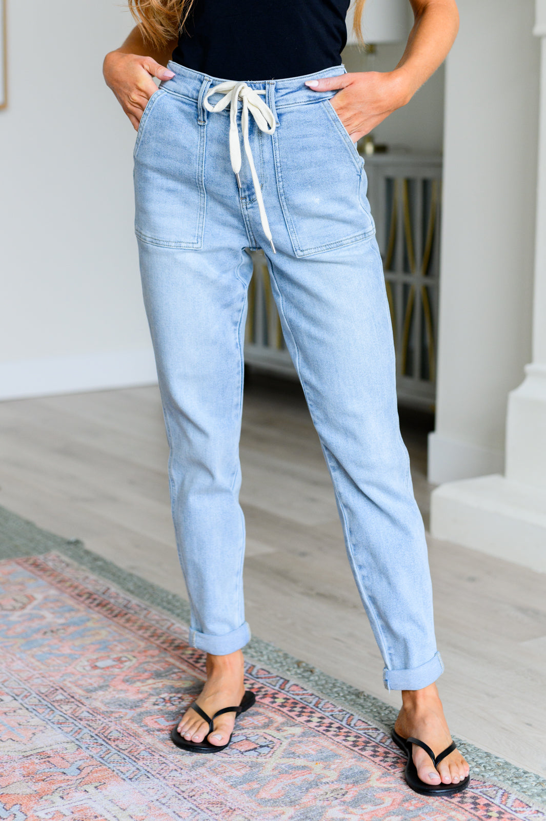 Cooper High Rise Vintage Denim Jogger - Judy Blue