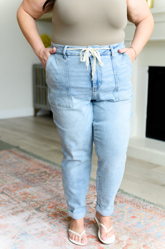 Cooper High Rise Vintage Denim Jogger - Judy Blue