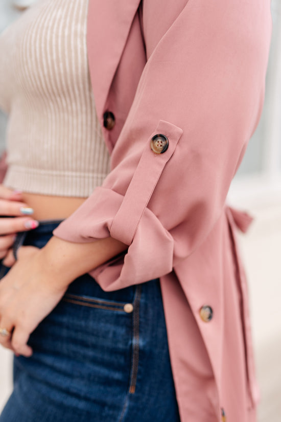 First Day Of Spring Jacket in Dusty Mauve - Mittoshop