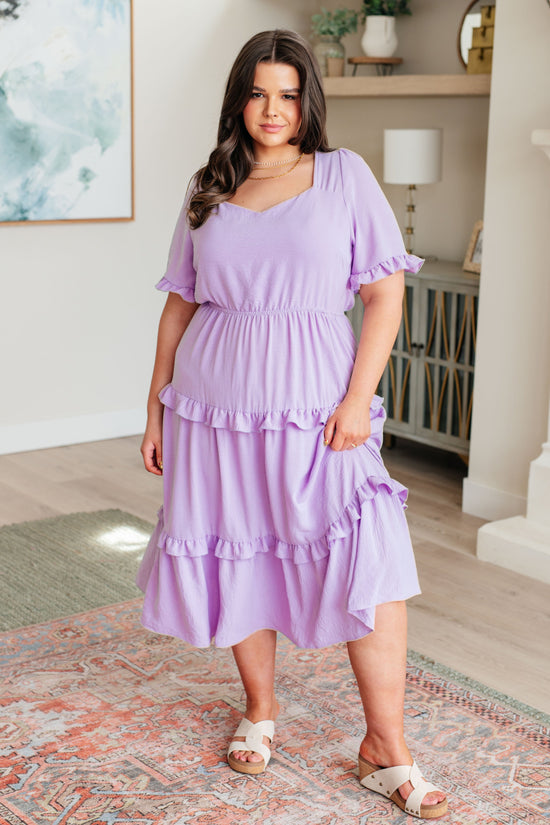 In My Carefree Era Tiered Ruffled Dress - GeeGee