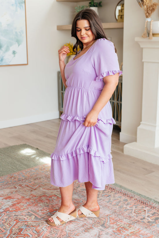 In My Carefree Era Tiered Ruffled Dress - GeeGee