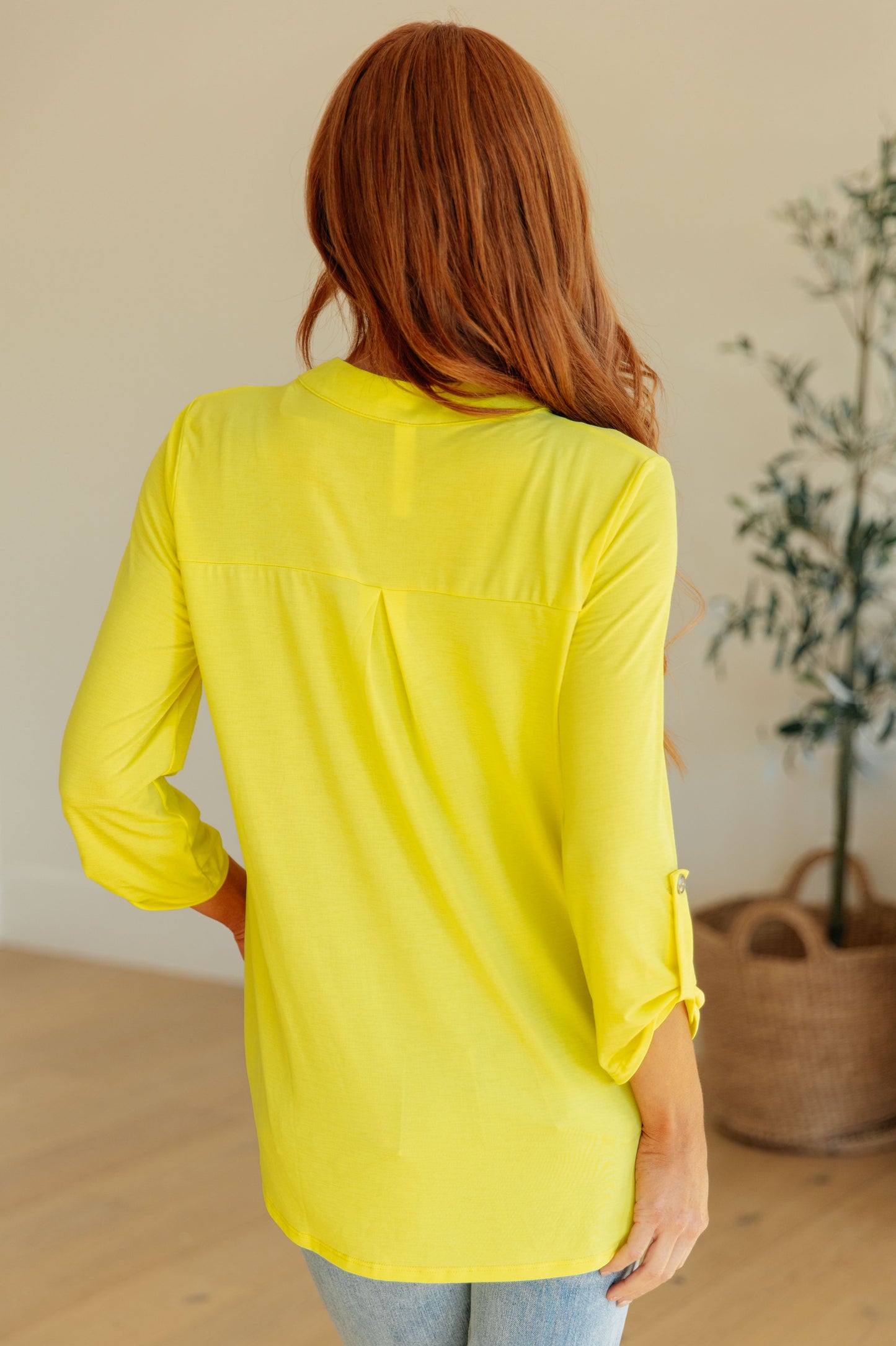 Lizzy Top in Neon Yellow - Dear Scarlett