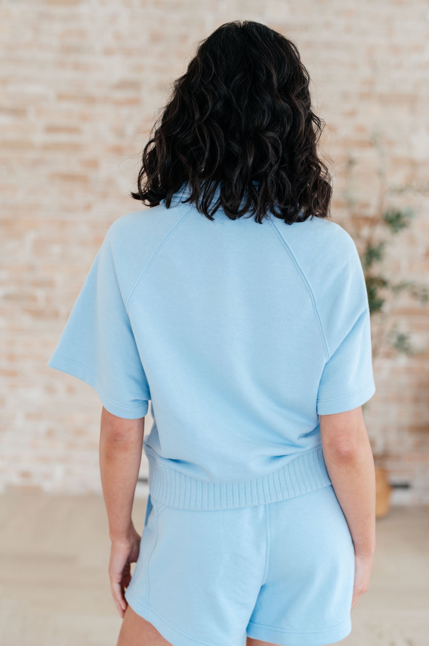 Meet Me by the Pier Collared Top in Sky Blue - Rae Mode