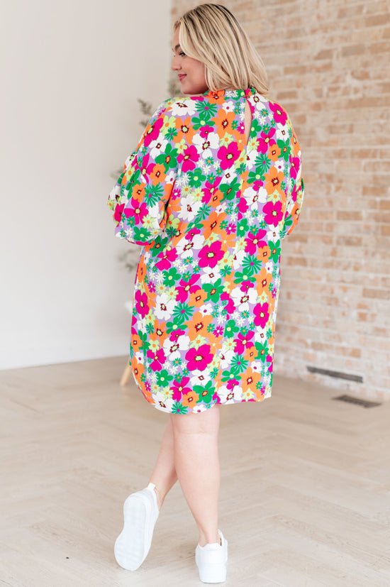 No Garden, No Problem Bubble Sleeve Dress - Polagram