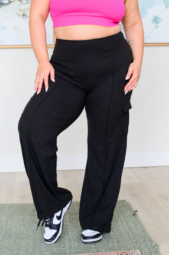 Race to Relax Cargo Pants in Black - Rae Mode