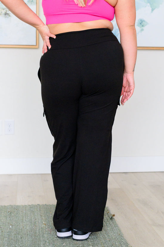 Race to Relax Cargo Pants in Black - Rae Mode