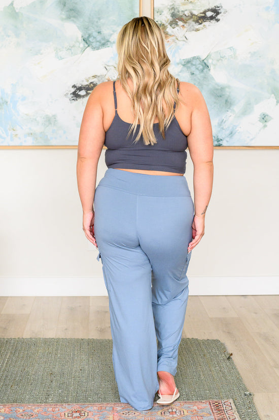 Race to Relax Cargo Pants in Chambray - Rae Mode