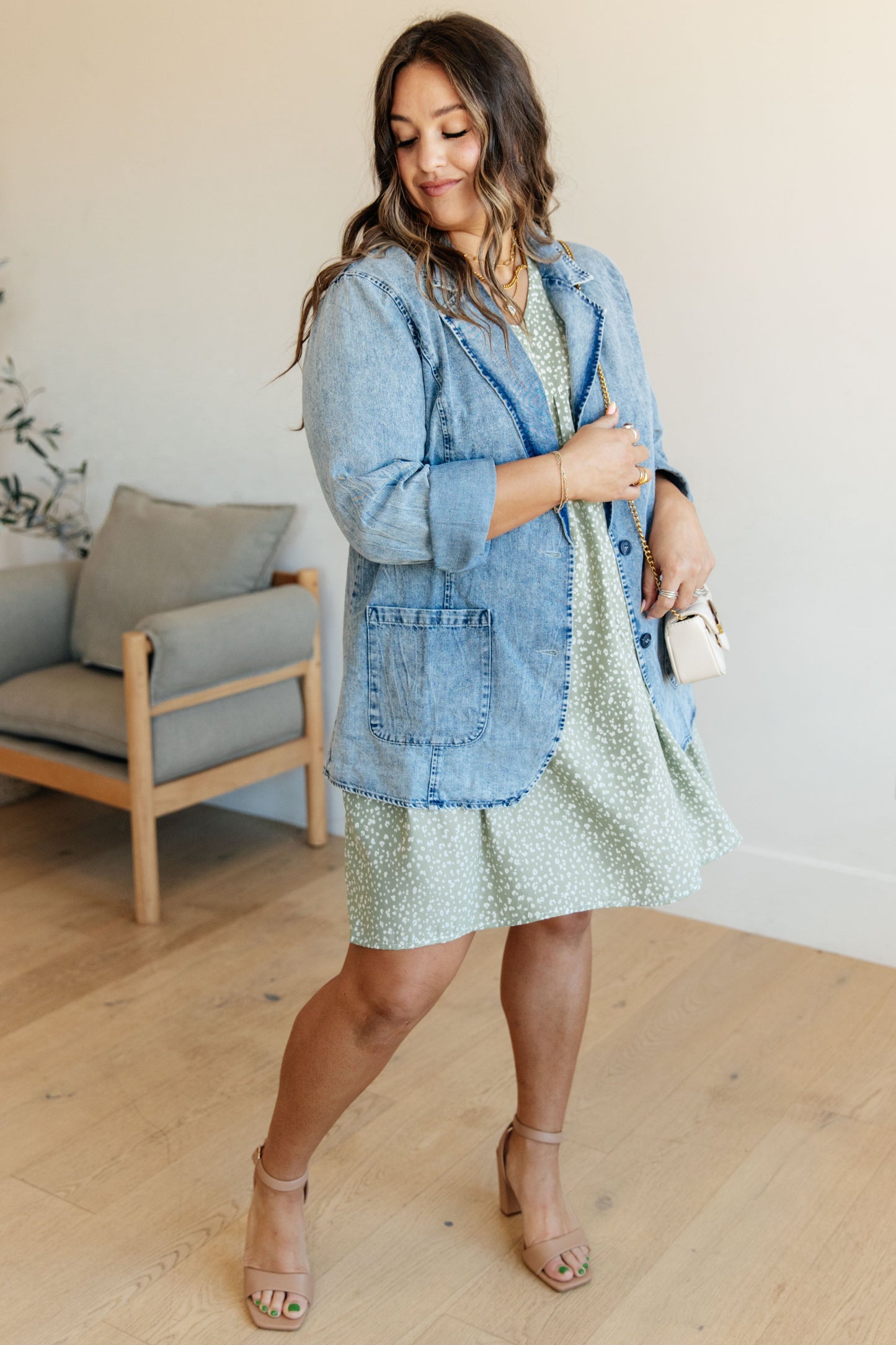 Business Brunch Denim Blazer - Bibi