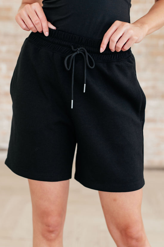 Settle In Dad Shorts in Black - Rae Mode