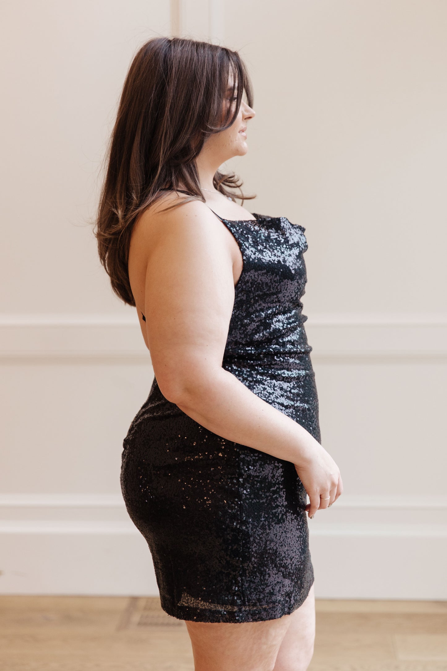 Shining in Sequins Dress in Black - 143 Story