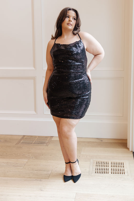 Shining in Sequins Dress in Black - 143 Story