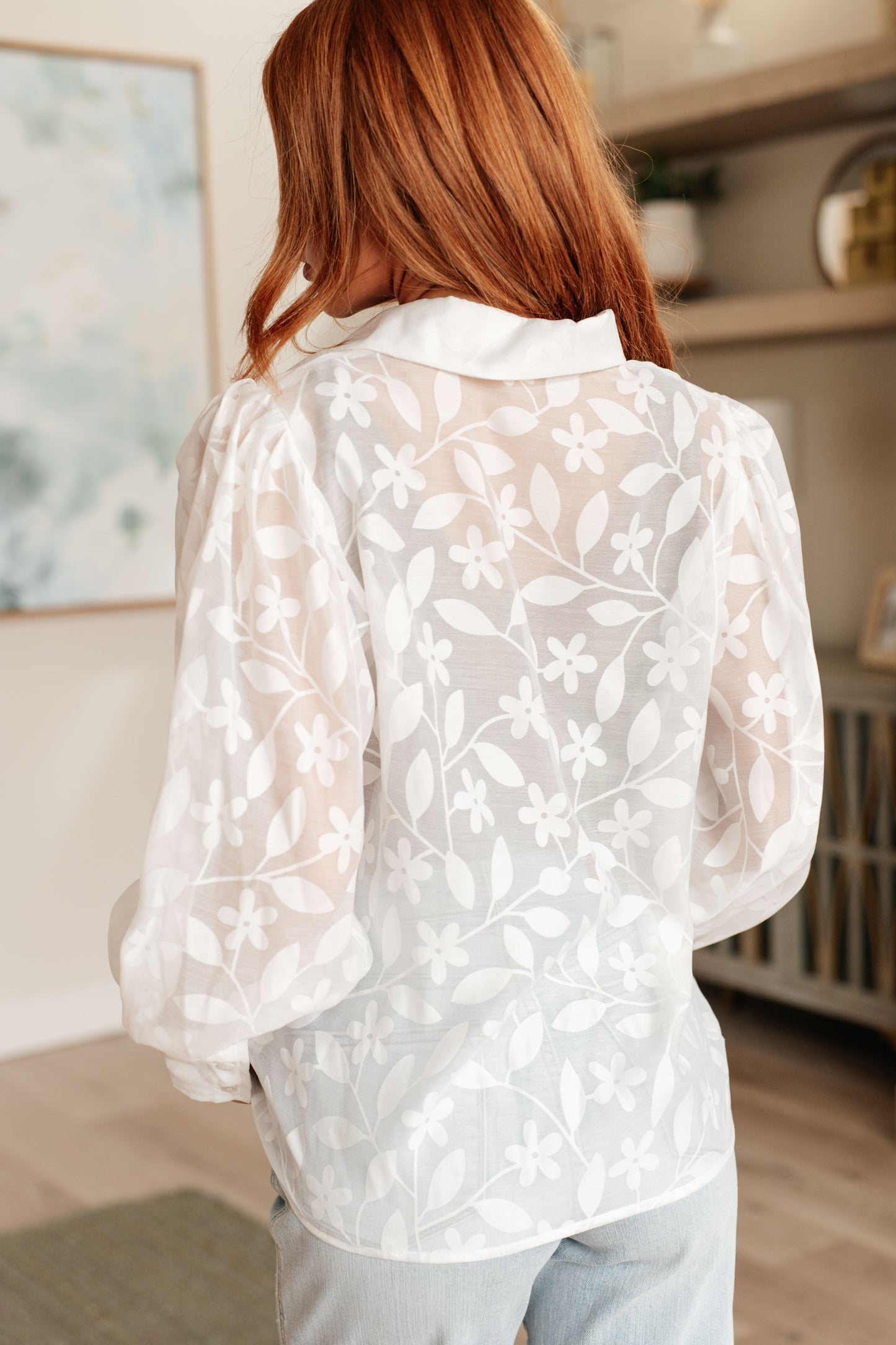 Sweet Serotonin Lace Button Up - GeeGee