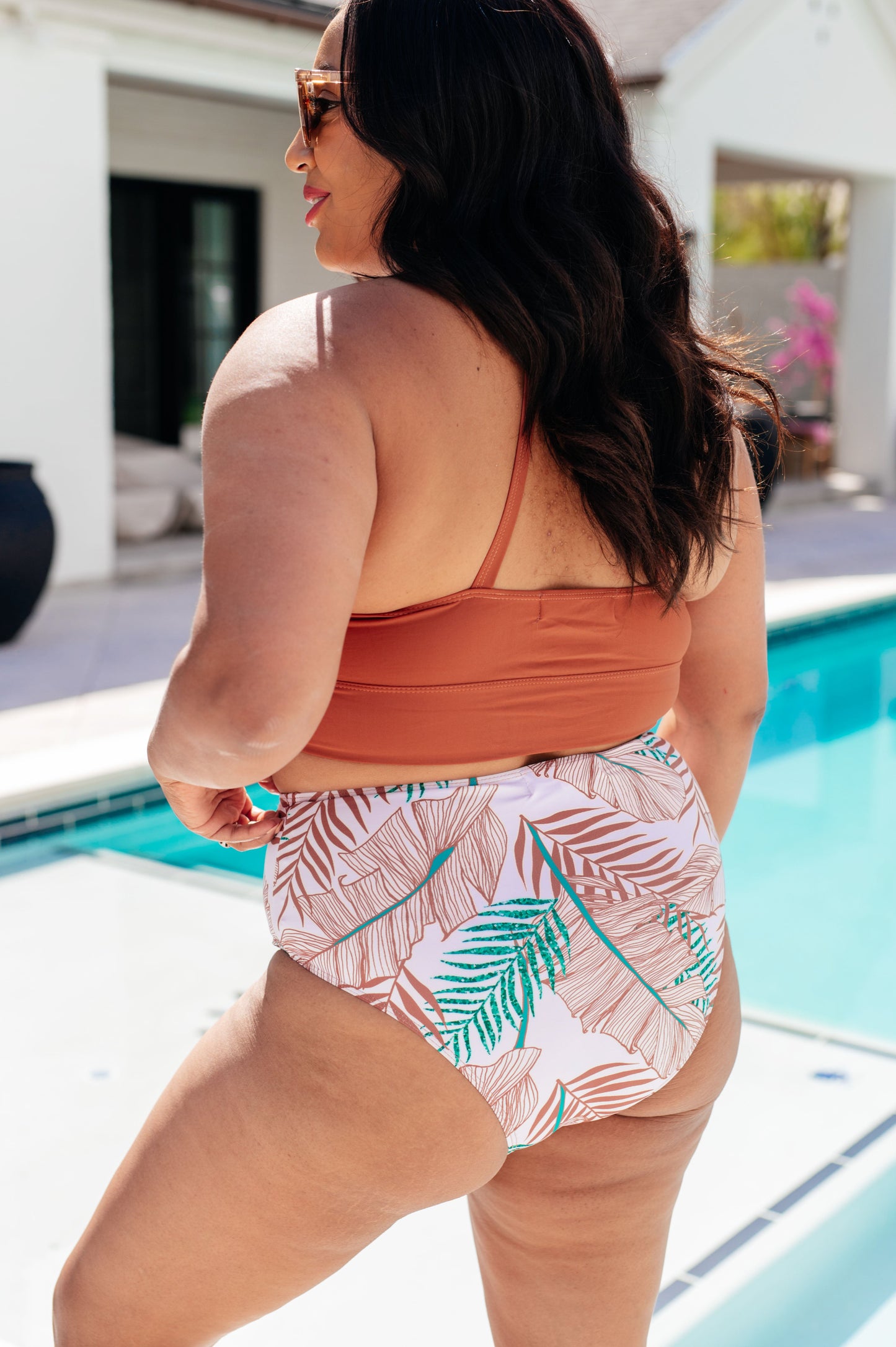 Tahiti Tropical Print Swim Bottoms - One Eleven North