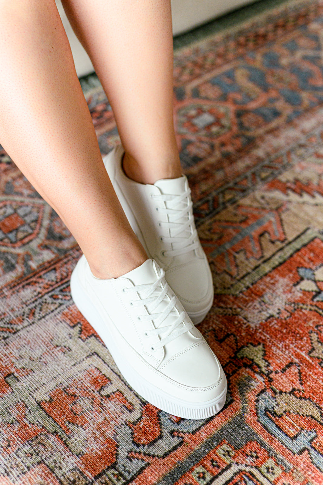 Take You Anywhere Sneakers in White - SODA