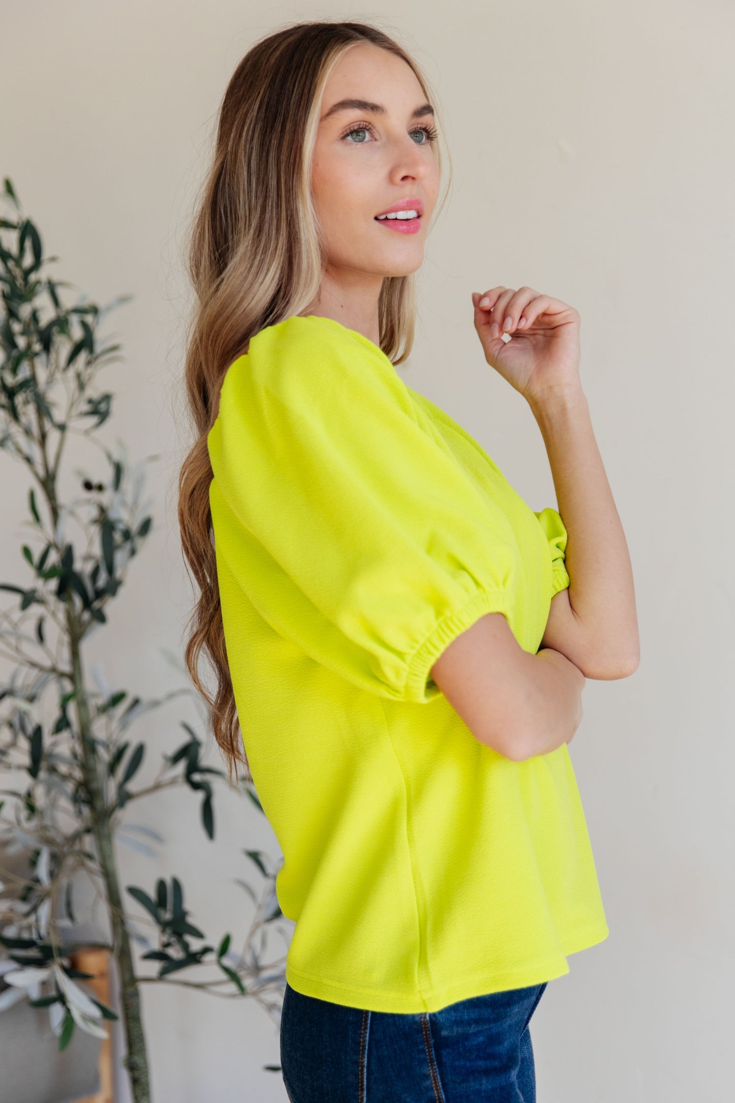 Try Me Balloon Sleeve Blouse - Kori America