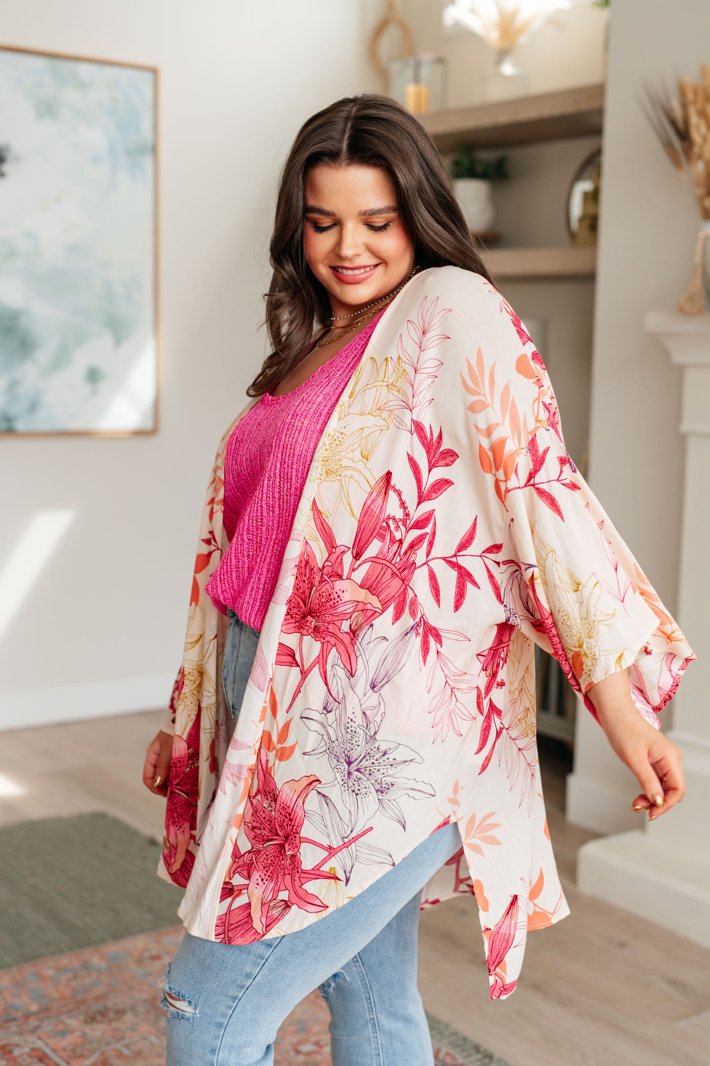 Vacay Season Bell Sleeve Kimono - GeeGee