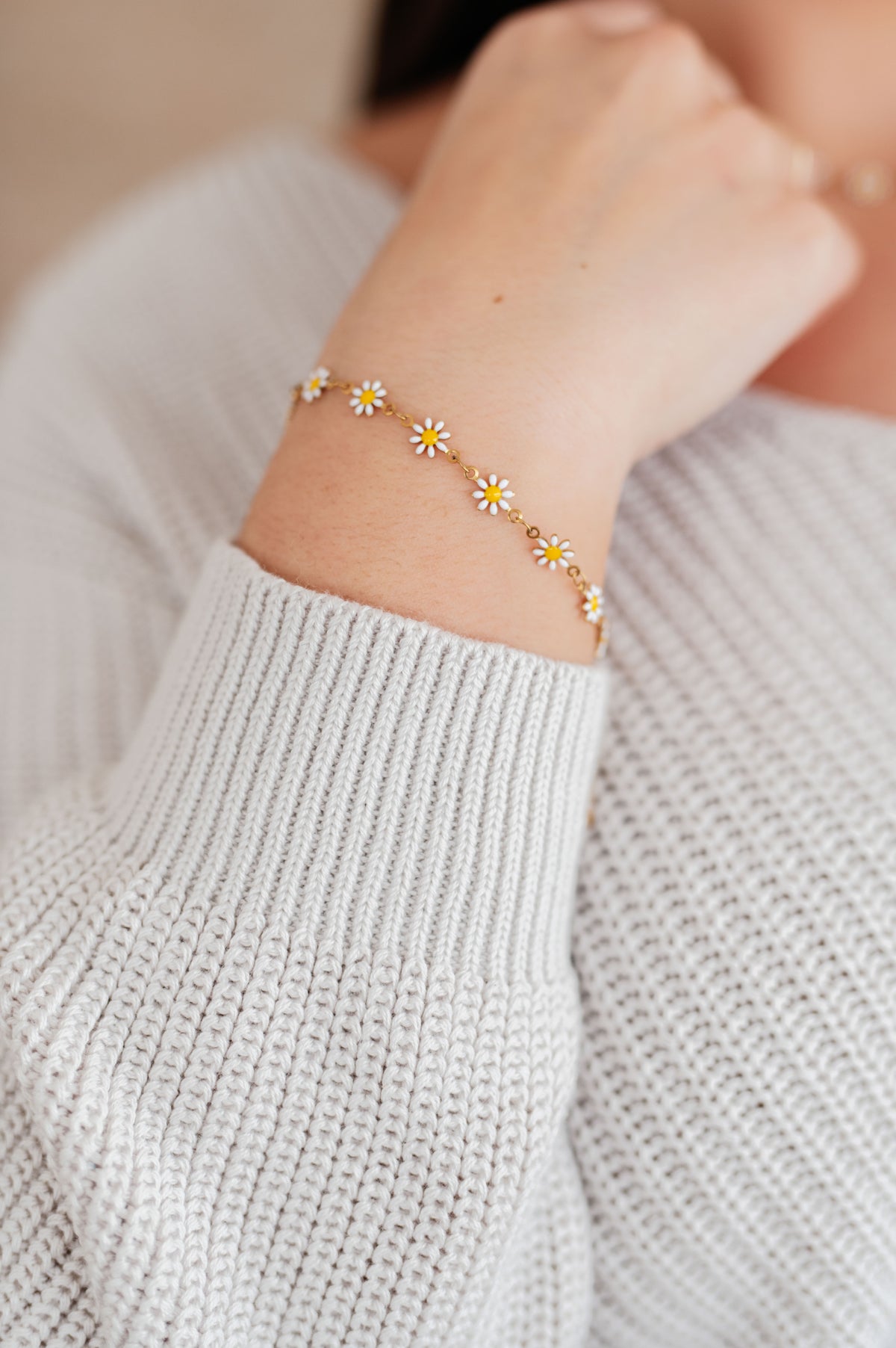 Wildflower Bracelet in White