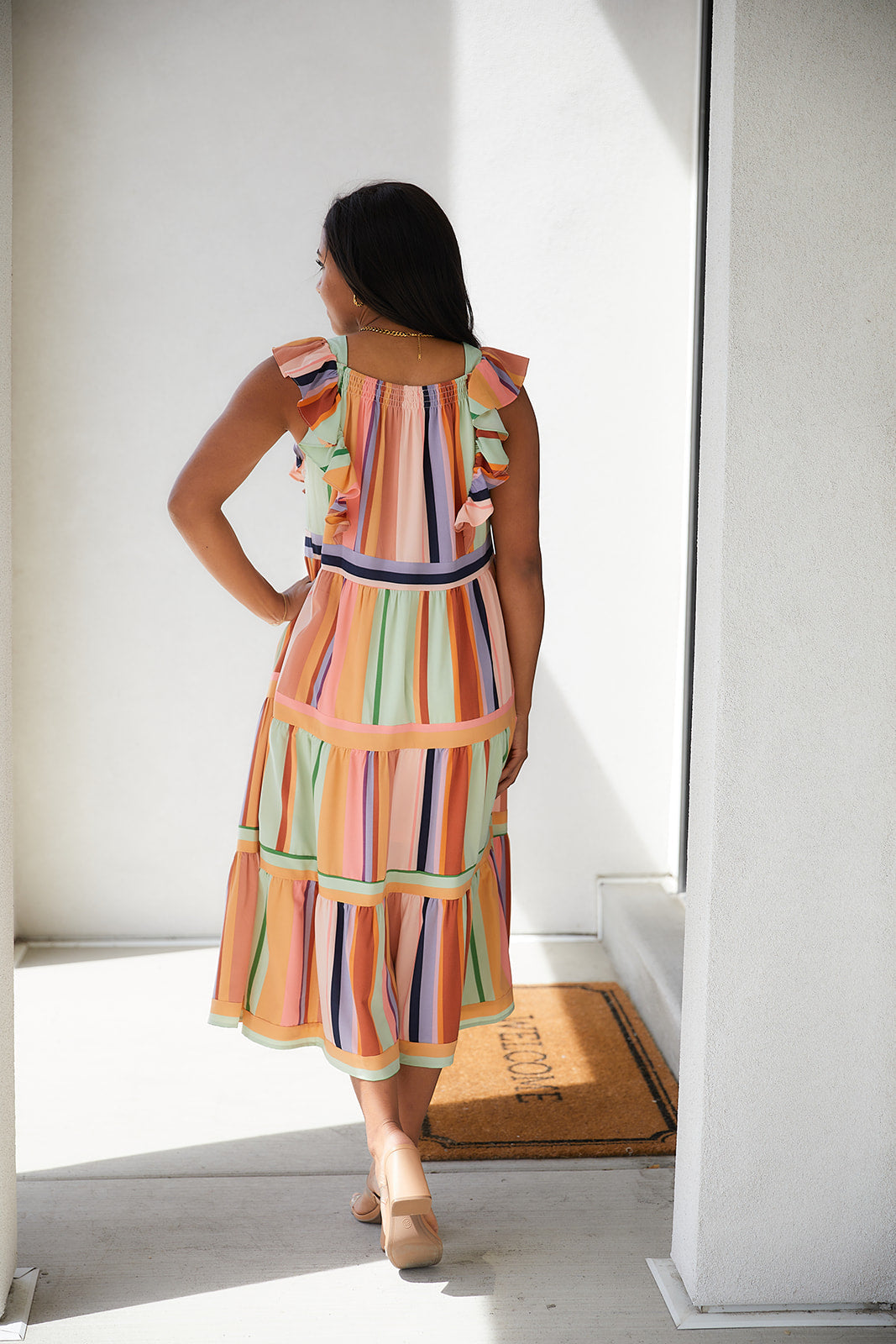 Painted Palette Midi Dress - Entro