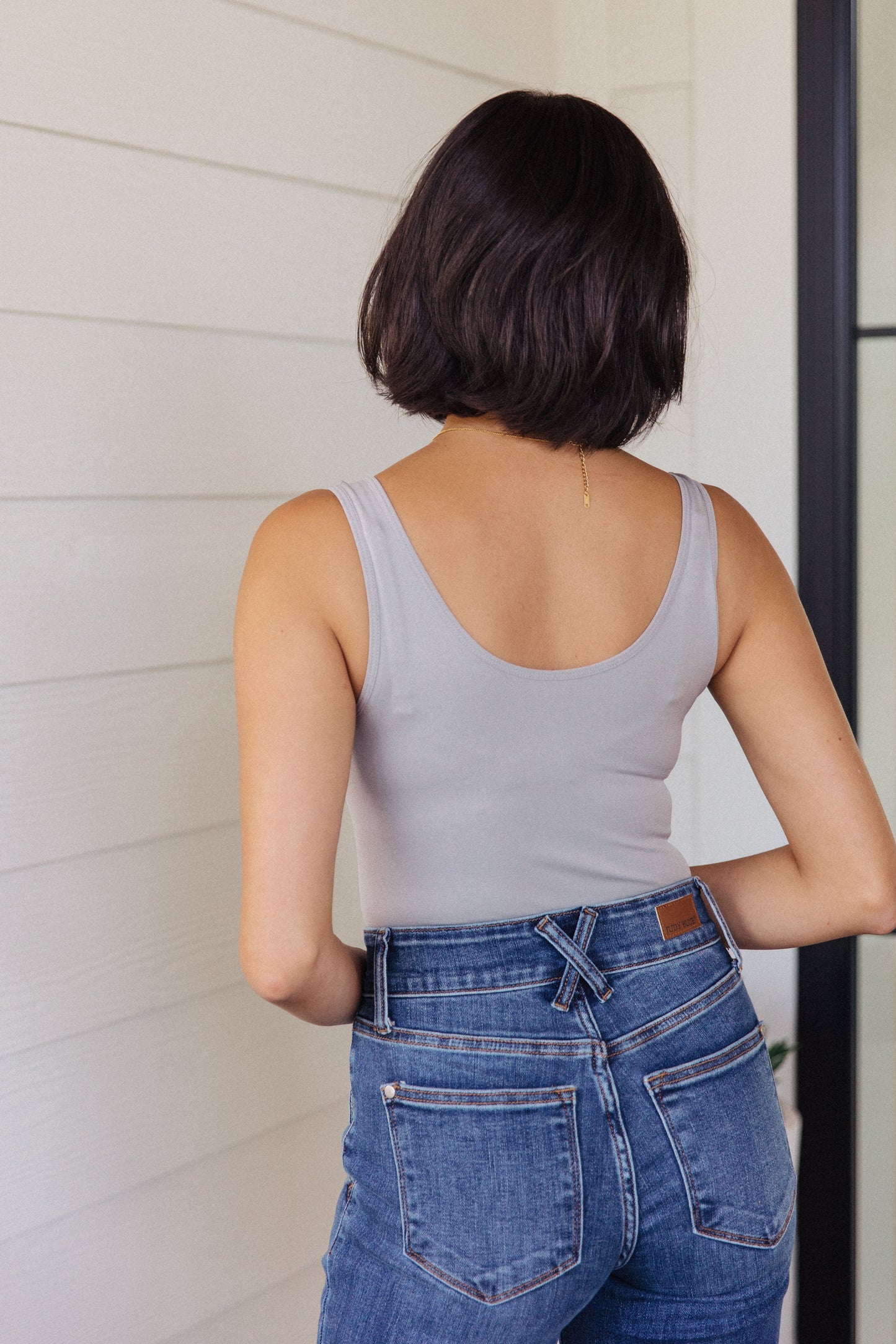 The Basics Bodysuit in Grey - Yelete