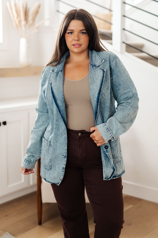 Business Brunch Denim Blazer - Bibi