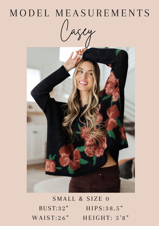 Falling Flowers Floral Sweater - One Eleven North