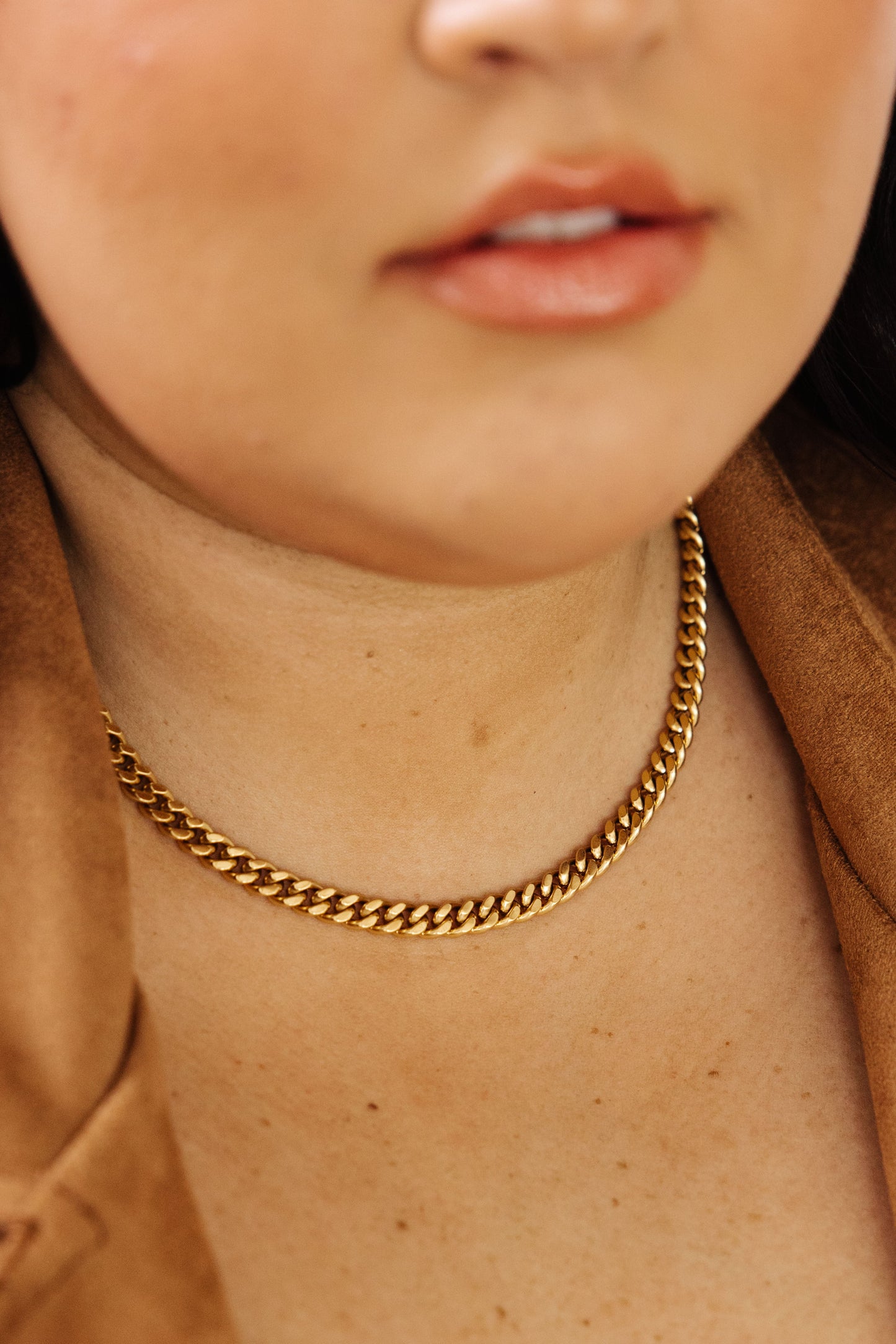 Chain Reaction Gold Plated Choker - 18K Gold