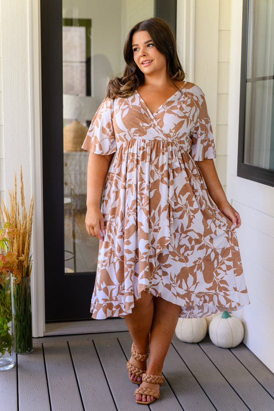 Conversation Starter Floral Faux Wrap Dress - Shopin LA