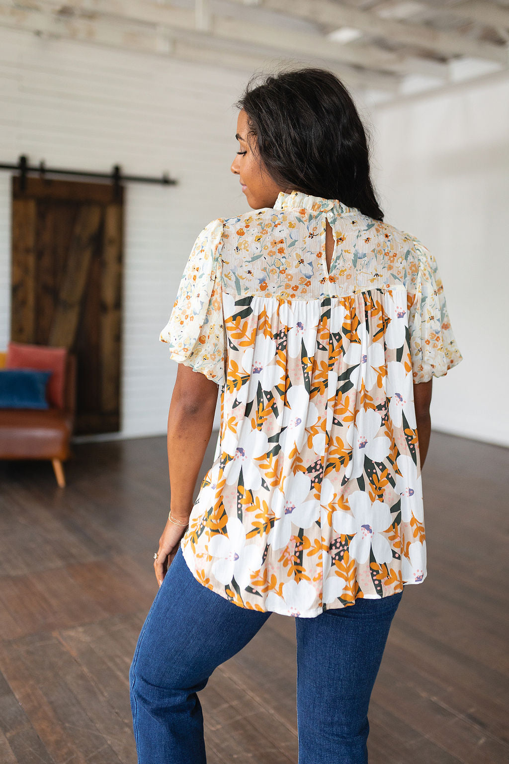 Daydreamer Mixed Floral Top - Jodifl