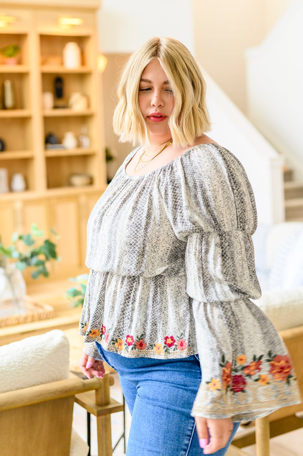 Don't Tempt Me Embroidered Blouse - Andree by Unit