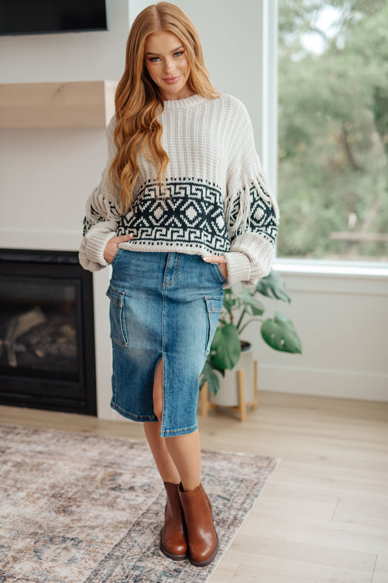 Don't Waver Fringe Detail Sweater - Haptics