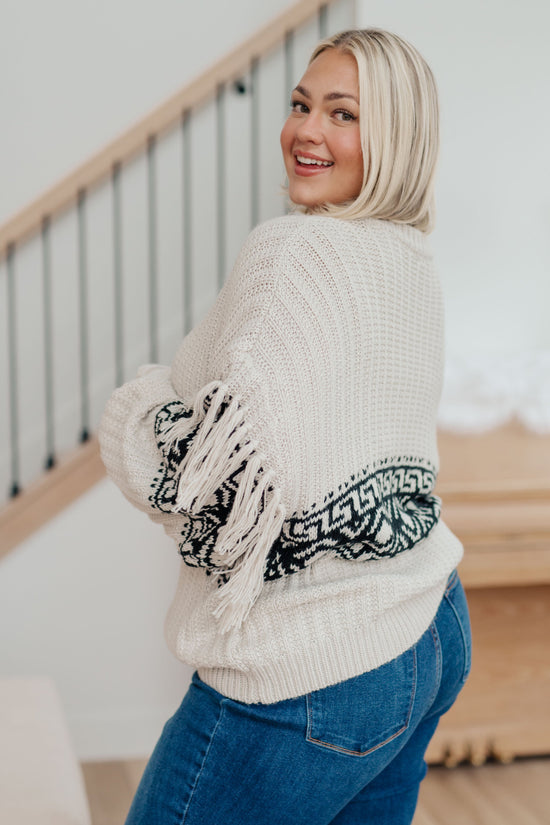 Don't Waver Fringe Detail Sweater - Haptics