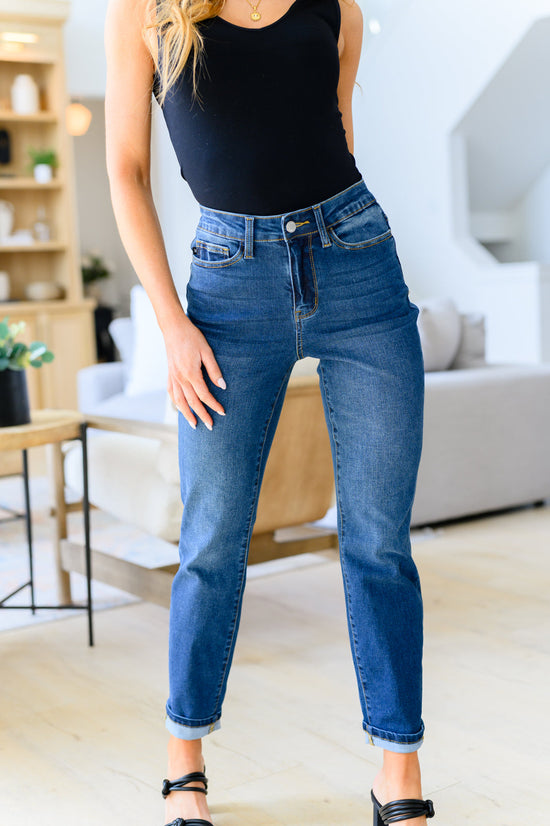 Cooling Denim! Downtown High Rise Boyfriend Jeans - Judy Blue