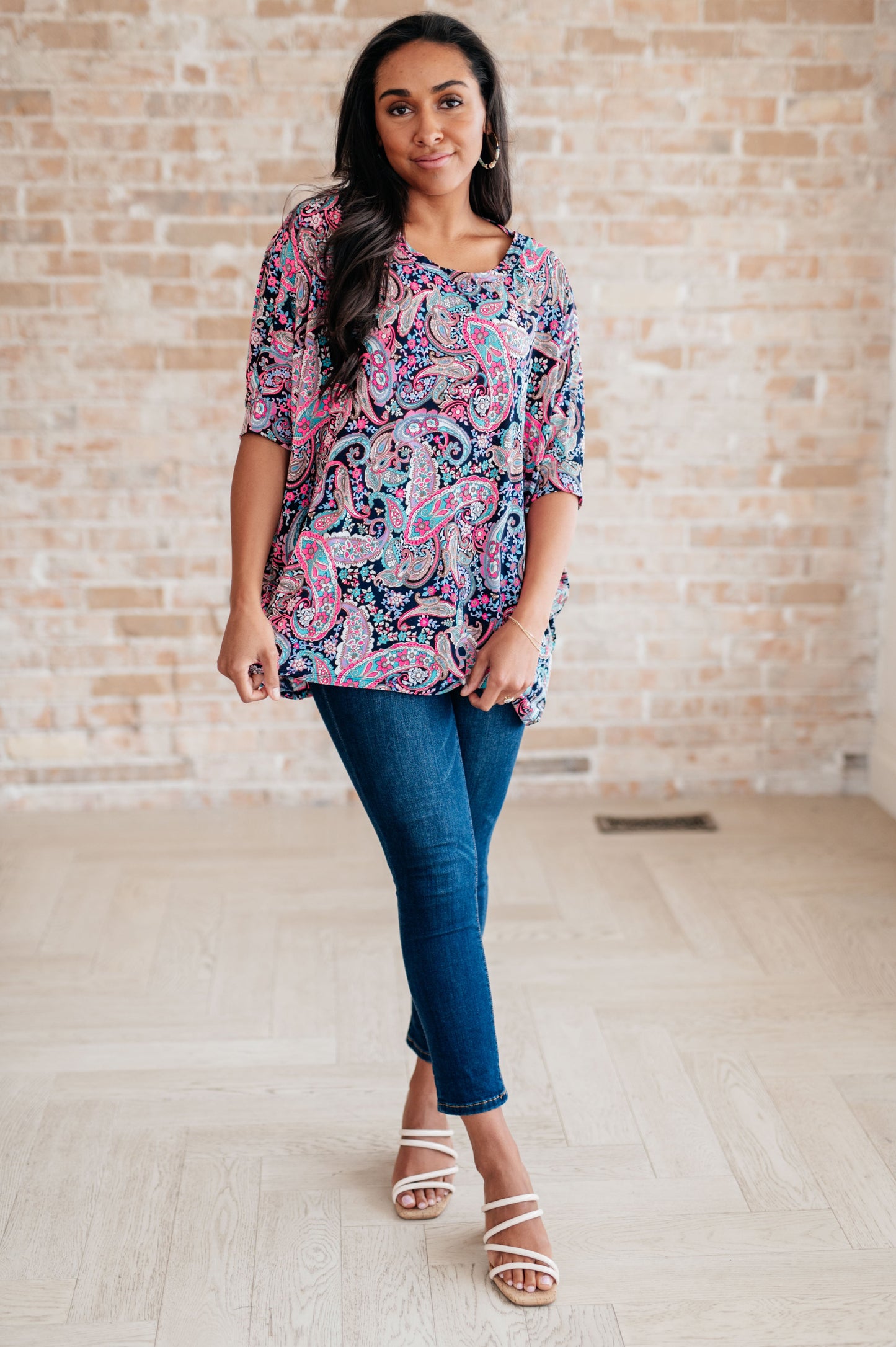 Essentially You Top in Pink Paisley - Dear Scarlett