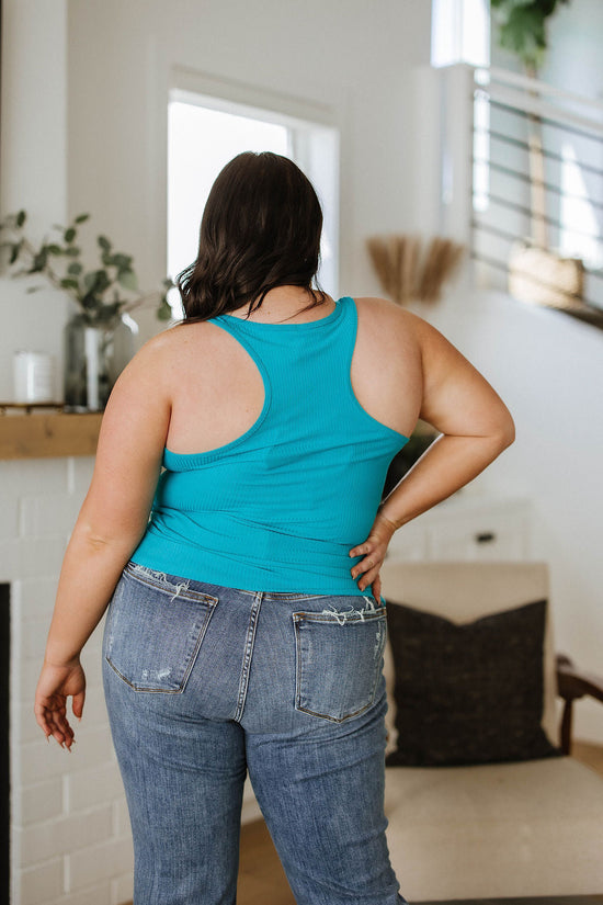 Everybody's Favorite Racerback Tank in Teal - Zenana