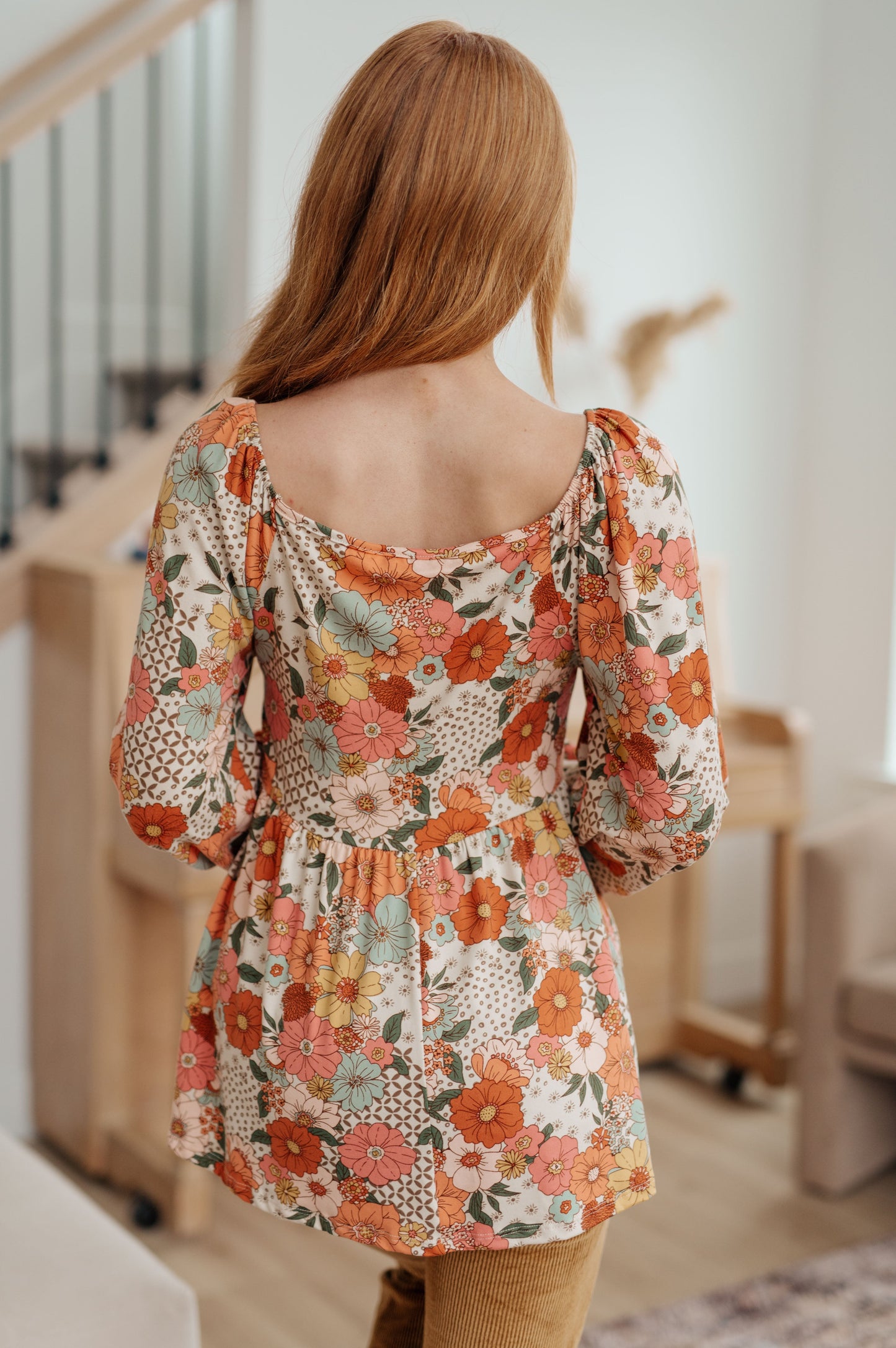 Fall For Florals Babydoll Top - Haptics