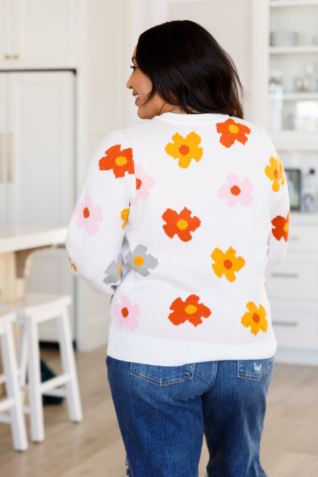 Falling Flowers Floral Sweater - One Eleven North