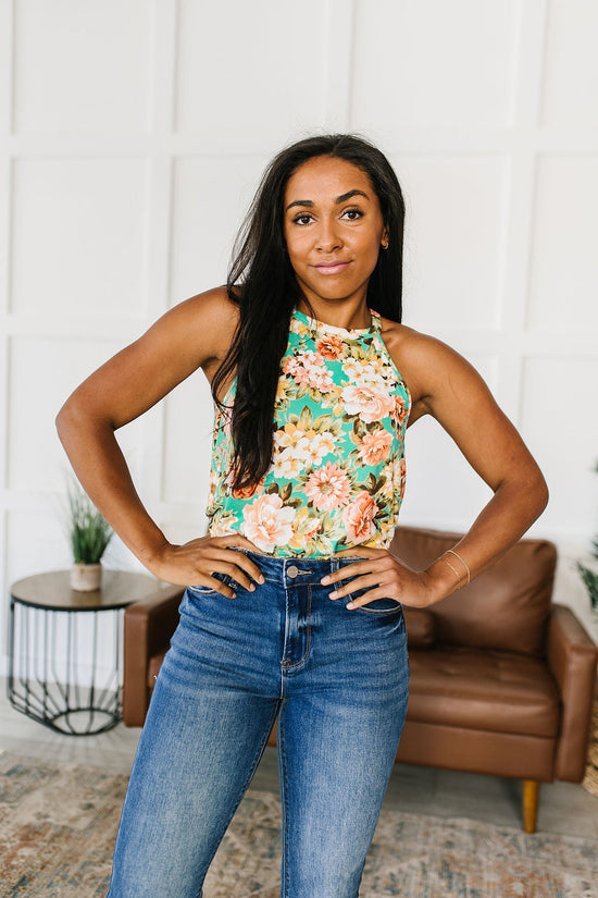 Fiddle Dee Dee Floral Halter Top - Haptics