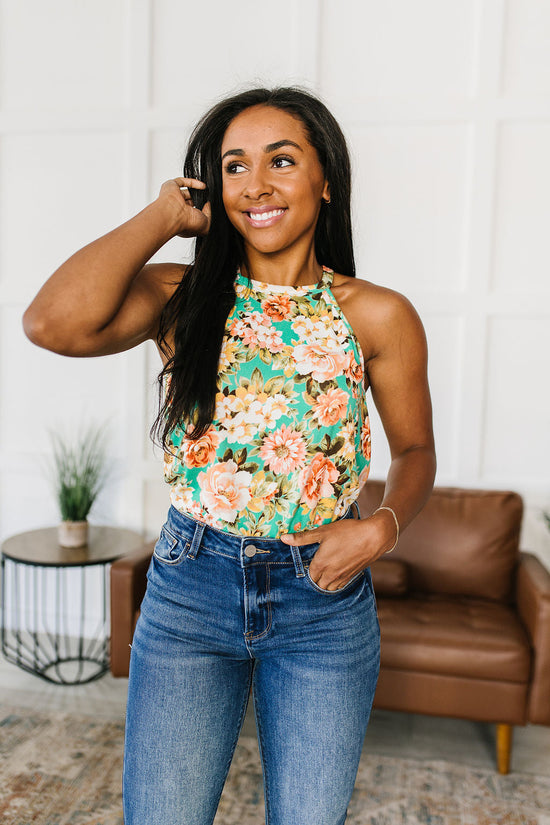 Fiddle Dee Dee Floral Halter Top - Haptics