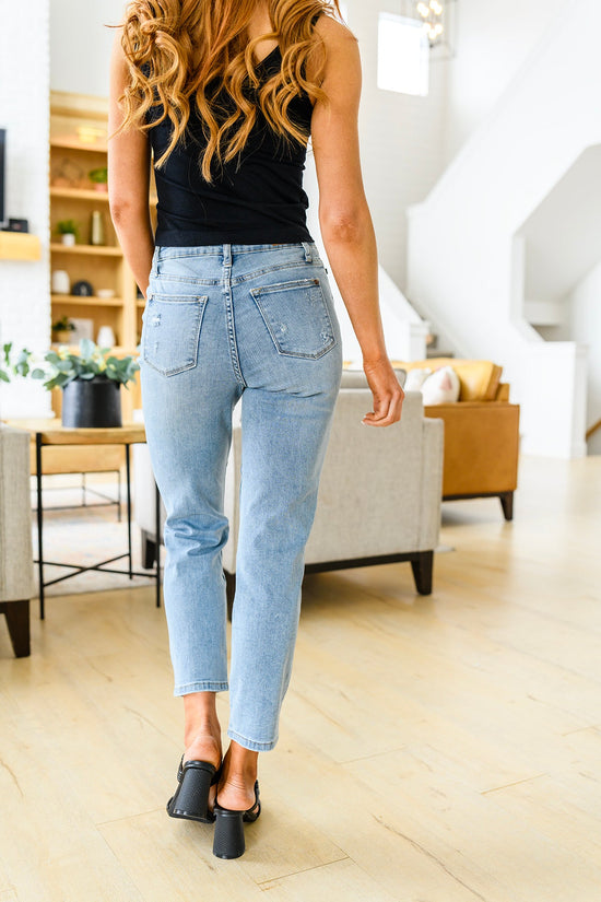 Florence High Waist Destroyed Boyfriend Jeans - Judy Blue