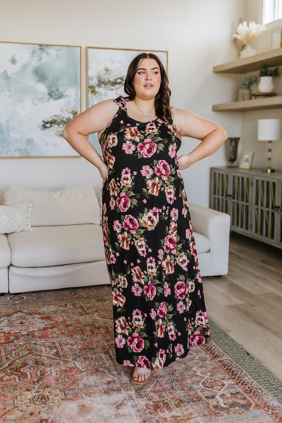 Fortuitous in Floral Maxi Dress - White Birch