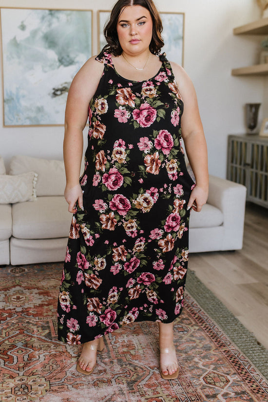 Fortuitous in Floral Maxi Dress - White Birch