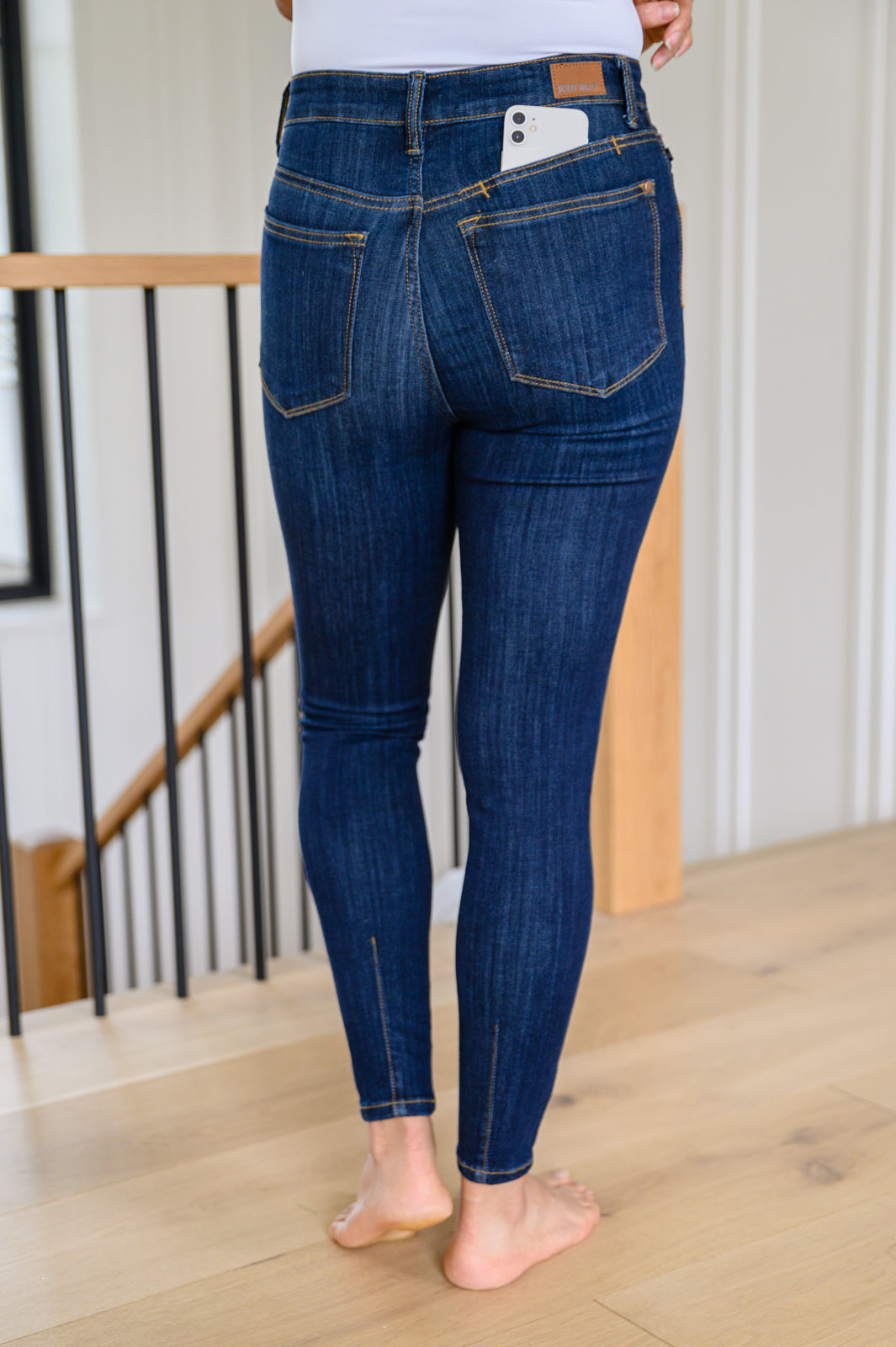 Georgia Back Yoke Skinny Jeans w/Phone Pocket - Judy Blue