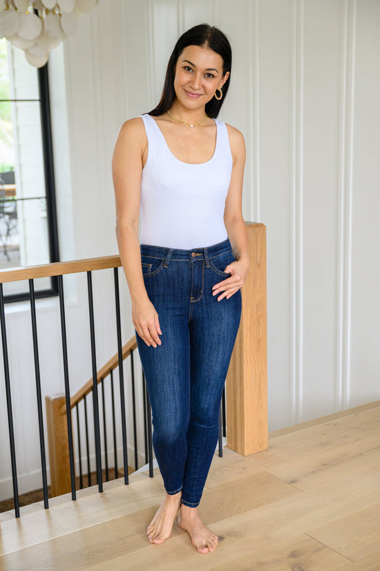 Georgia Back Yoke Skinny Jeans w/Phone Pocket - Judy Blue