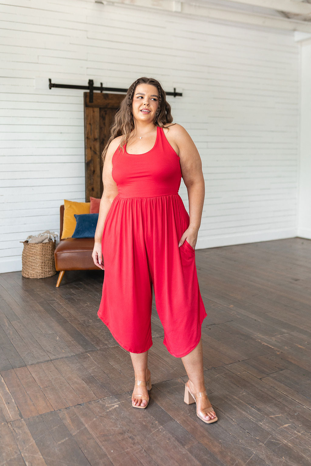 Good Idea Jumpsuit in Red - Eldridge