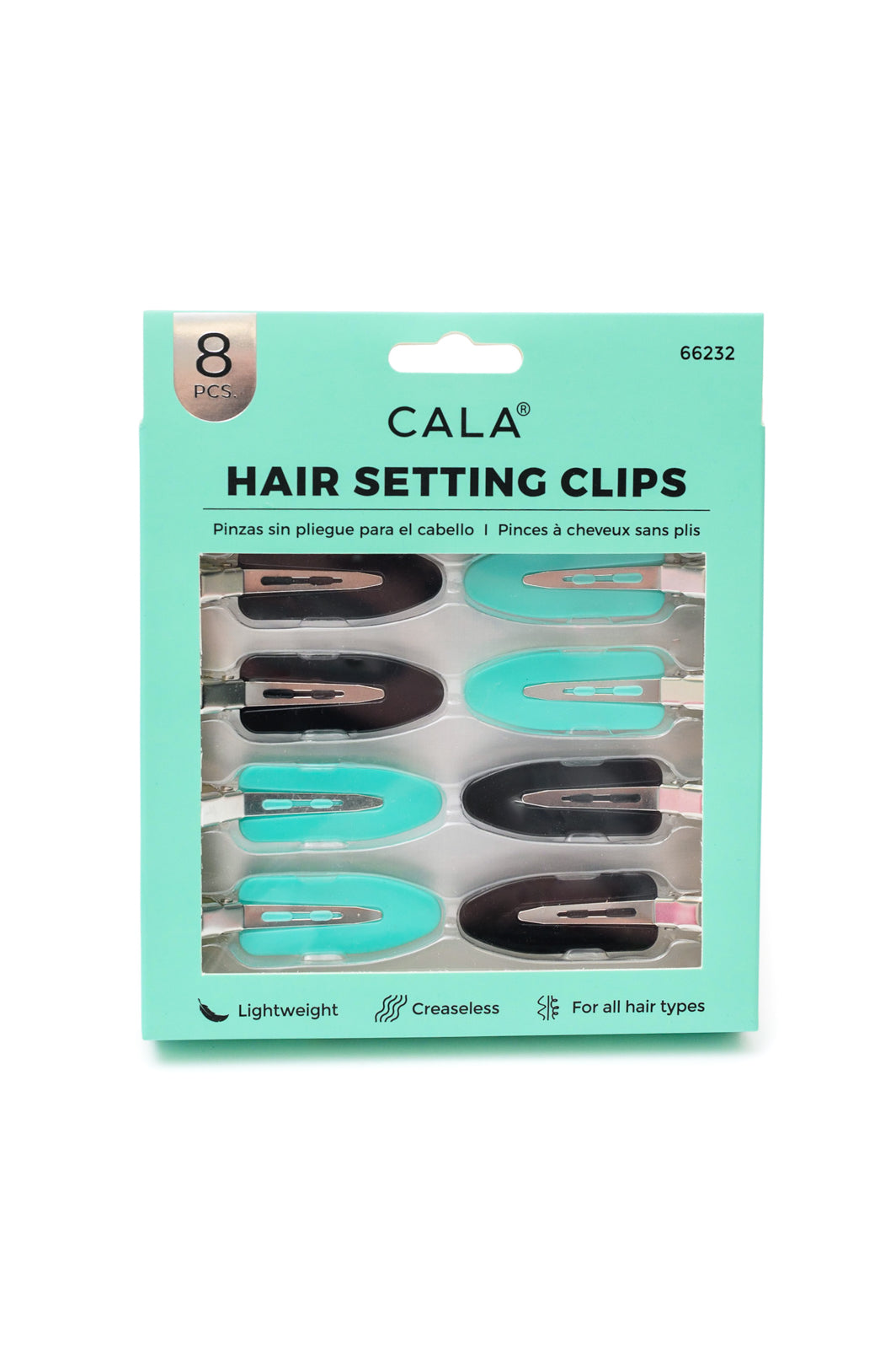 No-Crease - Hair Setting Clips in Teal