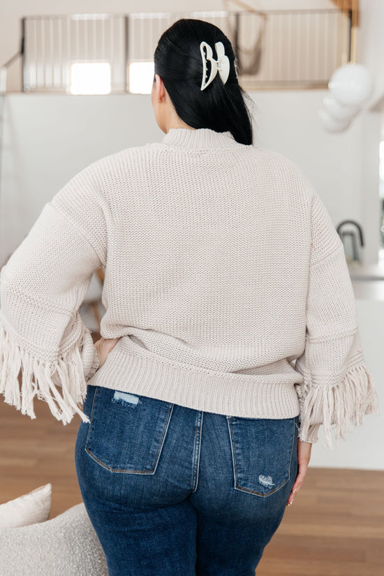 Handle It All Fringe Detail Sweater - Very J