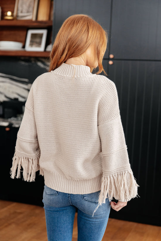 Handle It All Fringe Detail Sweater - Very J