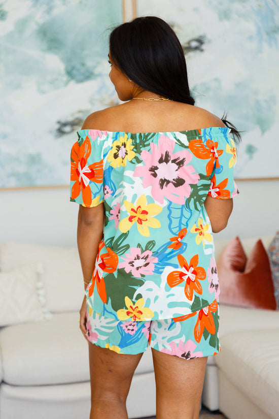 Hawaii's Finest Floral Top - Cotton Bleu