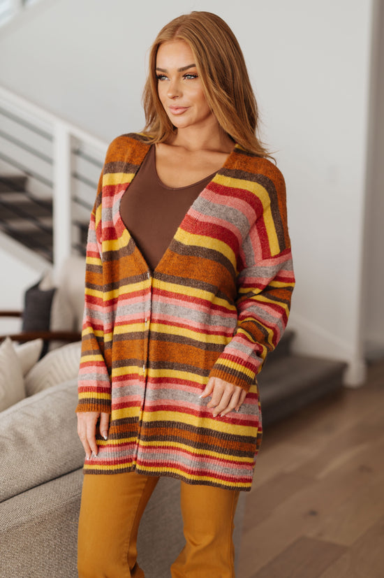 Henny Penny Striped Cardigan - GeeGee